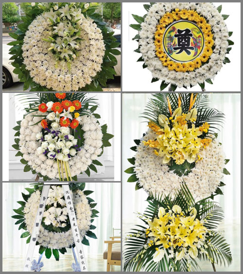 安徽六安市金寨县梅山镇怀里村花圈速递